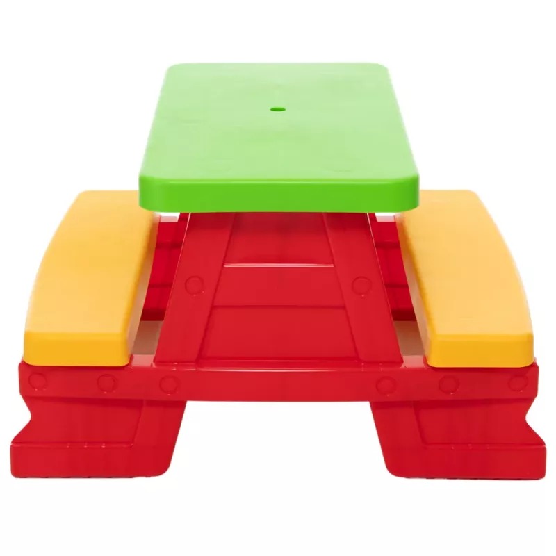 Dorex Conjunto de Mesa e Banco de Jardim para Crianças Vermelho 5067