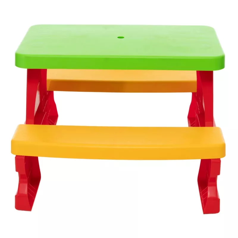 Dorex Conjunto de Mesa e Banco de Jardim para Crianças Vermelho 5067
