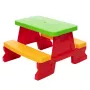 Dorex Conjunto de Mesa e Banco de Jardim para Crianças Vermelho 5067