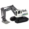 LEAN TOYS Escavadora Crawler RC Telecomandada com Luz e Som, Branco, Escala 1:24