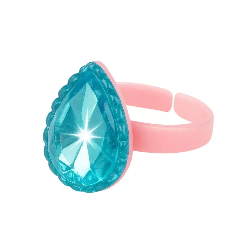 LEAN TOYS Conjunto de Beleza Anéis para Crianças Diamantes Coloridos 50 unid.