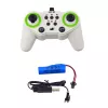 LEAN TOYS Escavadora Crawler RC Telecomandada com Luz e Som, Branco, Escala 1:24