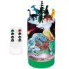 LEAN TOYS Conjunto Criativo Dinossauros em Frasco Luz Noturna Telecomando DIY