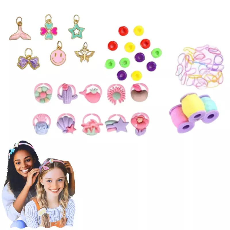 LEAN TOYS Conjunto Criativo DIY para Criar Diademas de Unicórnio com Decorações Brilhantes