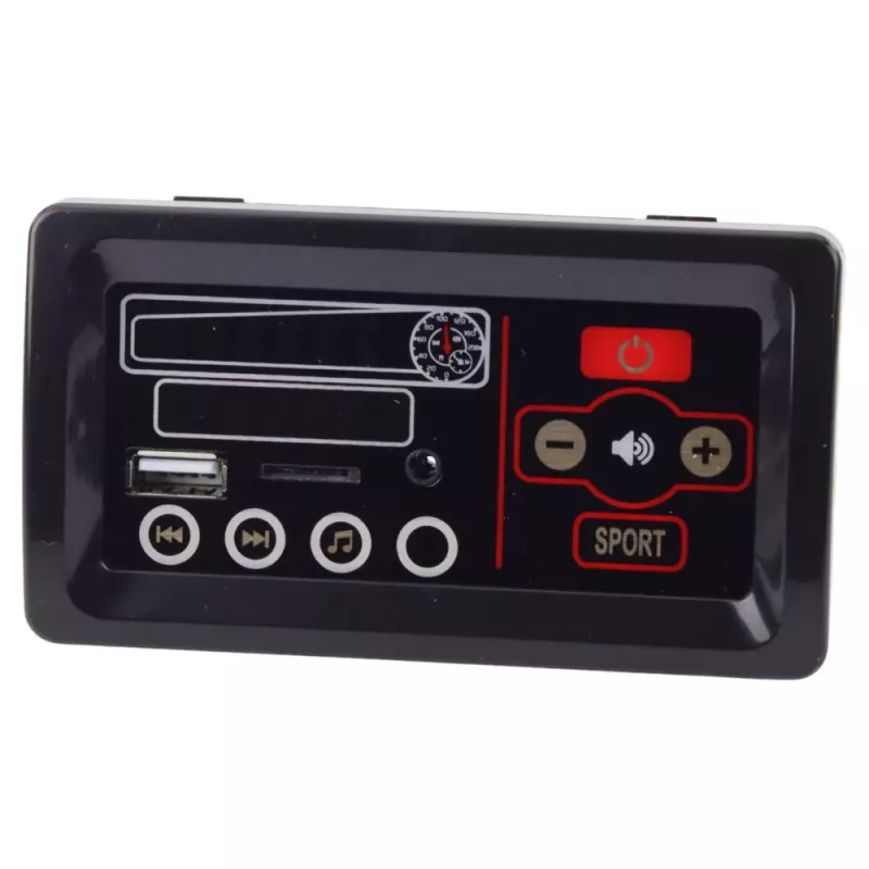 LEAN CARS Painel de Música para Veículo a Bateria 12V - Preto
