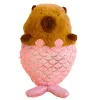 LEAN TOYS Peluche Capivara Sereia Rosa 28cm