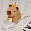 LEAN TOYS Pulseira de peluche auto-ajustável Ganso com Capivara