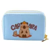 LEAN Carteira de dois compartimentos com porta-cartões Capivara Azul 12,5 x 8,5 cm