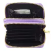 LEAN Carteira de dois compartimentos com porta-cartões Capivara Roxo 12,5 x 8,5 cm