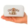 LEAN Carteira de dois compartimentos com porta-cartões Capivara Branco 12,5 x 8,5 cm