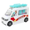 LEAN TOYS Hospital Móvel Ambulância com maca 2 em 1 Boneca médica com acessórios