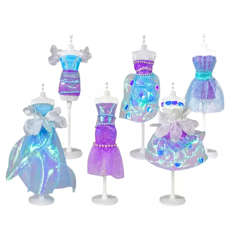 LEAN TOYS Conjunto de costura de vestido de boneca DIY Little Fashion Designer 143 peças