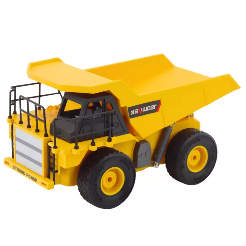 LEAN TOYS Camião basculante de construção com comando RC luzes LED 1:24