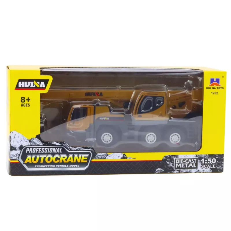 Huina Grua veículo de construção peças metálicas móveis 1:50