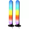 LEAN Conjunto de 2 candeeiros de secretária gaming LED RGB ambiente com comando