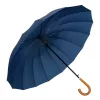 LEAN Guarda-chuva automático grande com alça de ombro 24 varetas Azul-marinho 115 cm