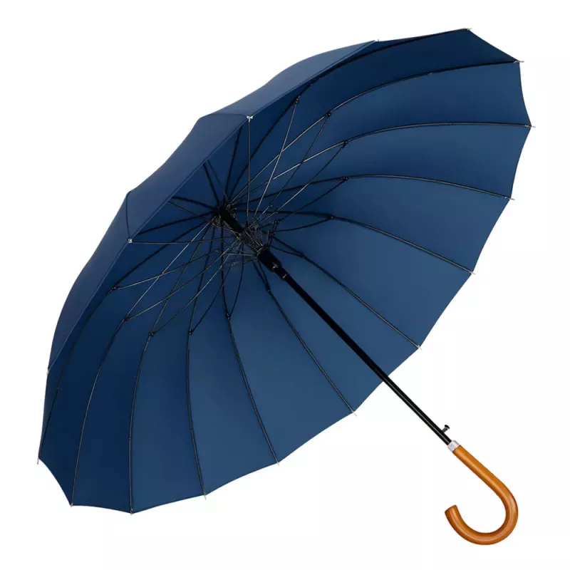 LEAN Guarda-chuva automático grande com alça de ombro 24 varetas Azul-marinho 115 cm