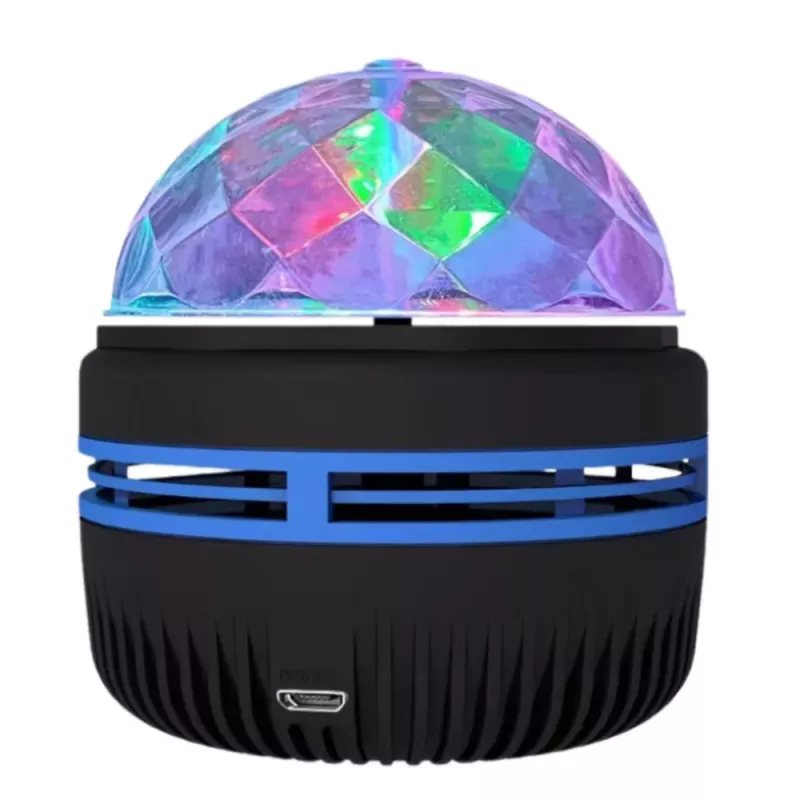 LEAN Bola projetor candeeiro de noite luzes LED coloridas 360° com comando