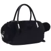 LEAN TOYS Mala de mão em peluche em forma de gato com alças de corrente, Preto