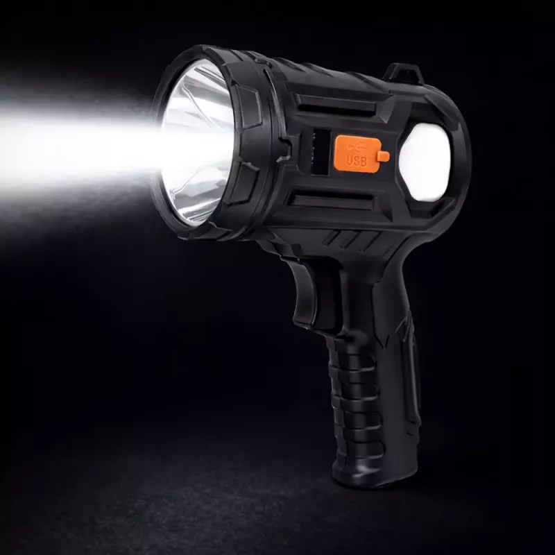 LEAN Holofote solar LED Lanterna 6 modos Powerbank filtros substituíveis 19 cm
