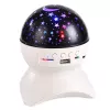 LEAN Candeeiro de noite Projetor de estrelas 3 em 1 Altifalante LED Bluetooth Branco