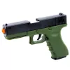 LEAN TOYS Pistola de brincar com cartuchos de espuma e invólucros Verde - pack de 100