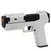 LEAN TOYS Pistola de brincar com cartuchos de espuma e invólucros Branco (pack de 100)