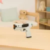 LEAN TOYS Pistola de brincar com cartuchos de espuma e invólucros Branco (pack de 100)