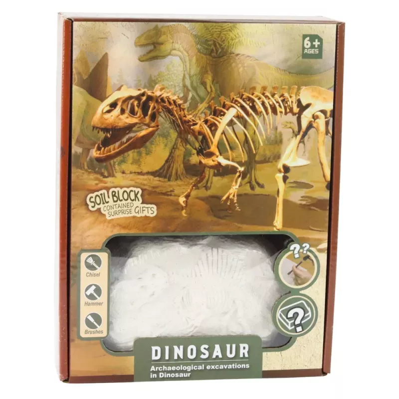 LEAN TOYS Conjunto de escavação de paleontólogo com ferramentas para esqueleto de dinossauro - T-REX