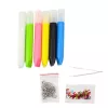 LEAN TOYS Conjunto criativo DIY Pintura em vidro Porta-chaves Dinossauro marcadores 6 unid.