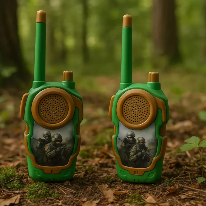 LEAN TOYS Walkie Talkies para crianças Militar 10m