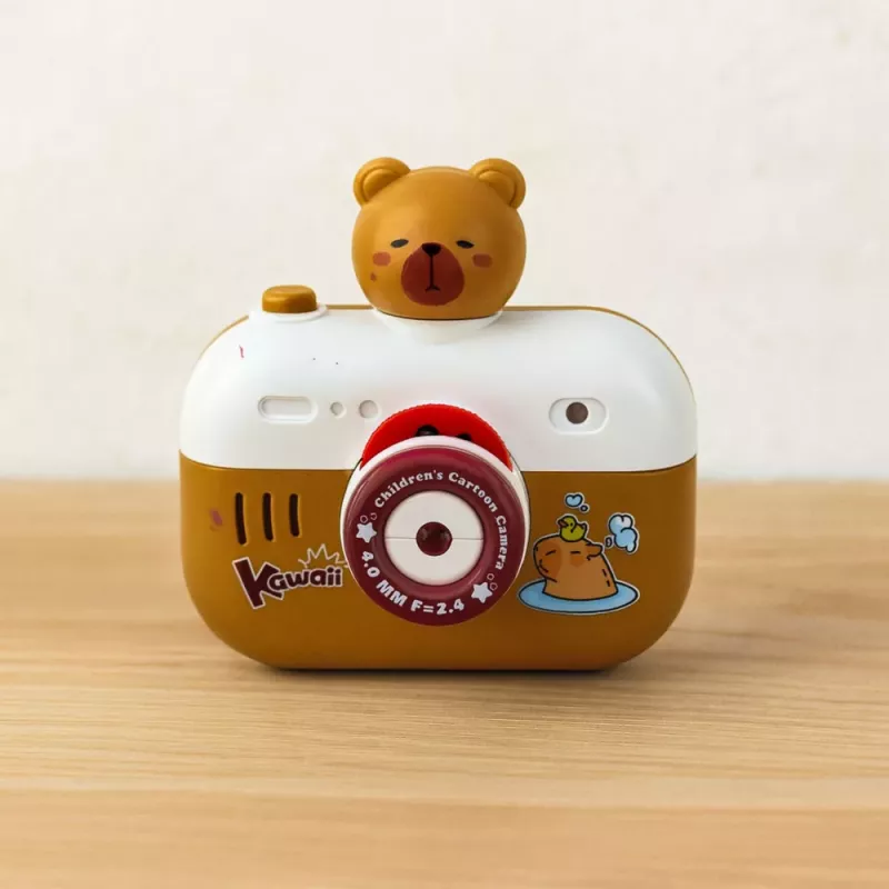 LEAN TOYS Capivara Câmara interativa com luz, projetor e sons com cordão