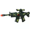 LEAN TOYS Conjunto de espingarda militar com acessórios, som de disparo, Caqui