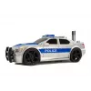 LEAN TOYS Carro de polícia a pilhas 1:20 luz e som Silver