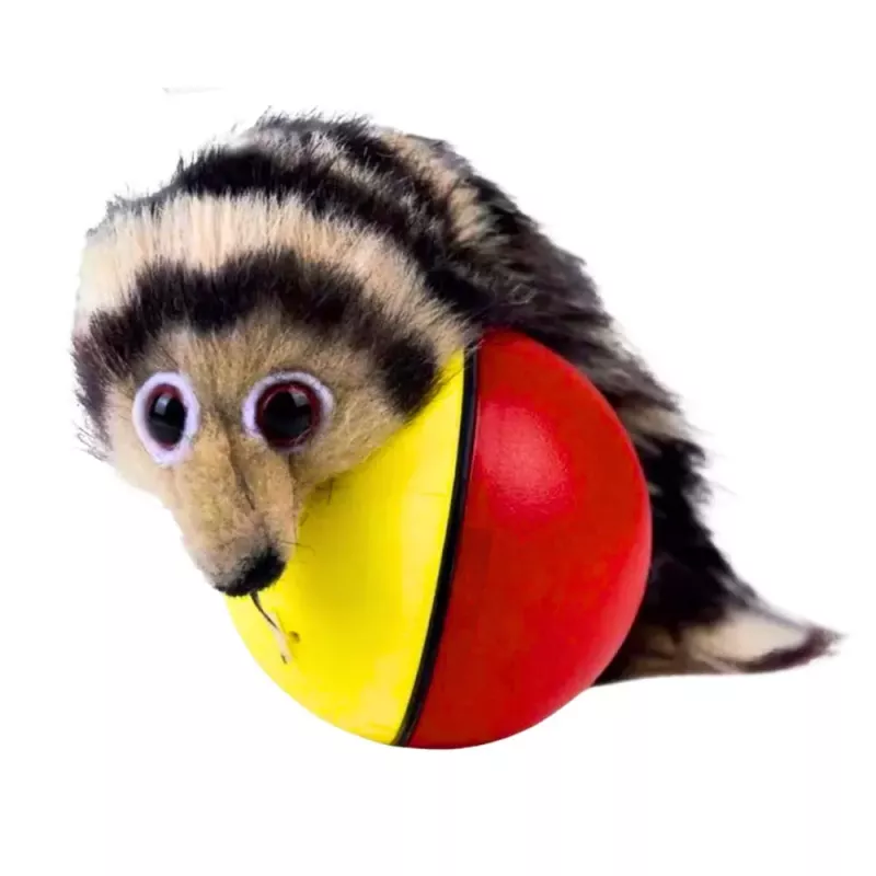 LEAN TOYS Bola com cauda de raposa fofa brinquedo interativo para crianças
