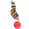 LEAN TOYS Bola com cauda de raposa fofa brinquedo interativo para crianças