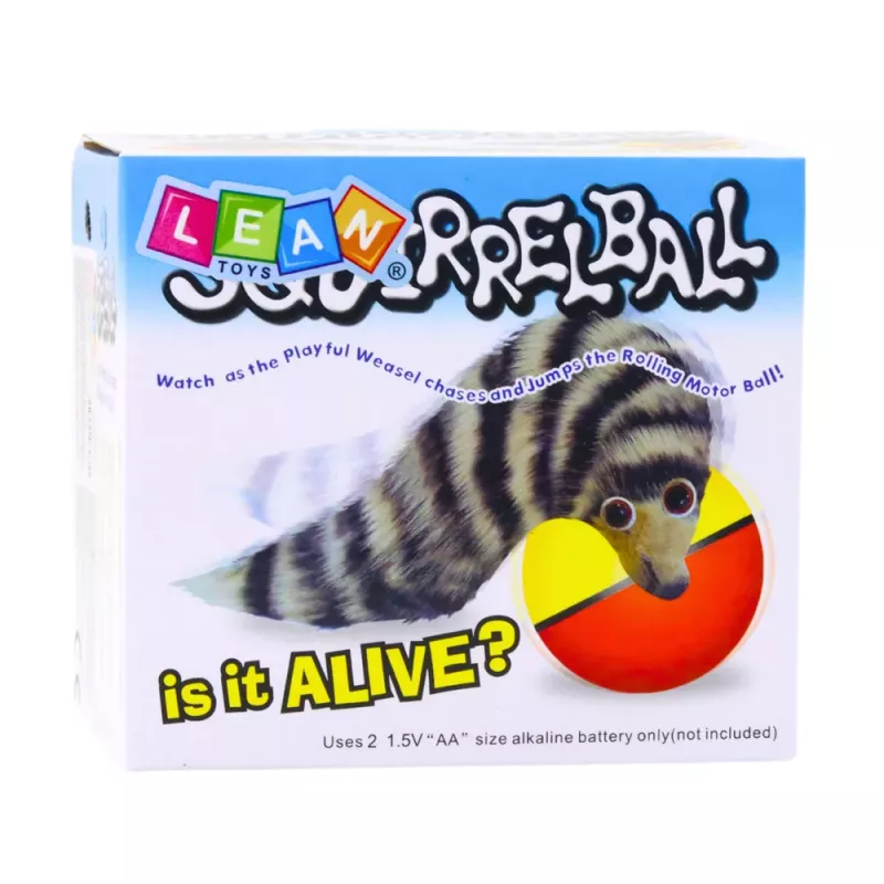 LEAN TOYS Bola com cauda de raposa fofa brinquedo interativo para crianças