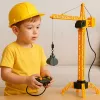 LEAN TOYS Grua de construção com comando RC cabo rotação 360° 71 cm