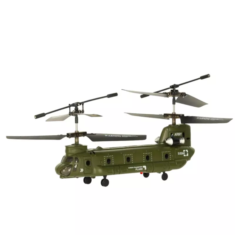 LEAN TOYS Helicóptero RC com comando Syma S026H-1 Verde Caqui