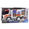 LEAN TOYS Ambulância City Veículo médico com tração, luzes e sons