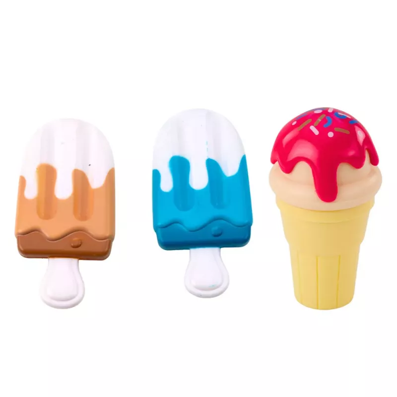 LEAN TOYS Conjunto de doces Gelado para crianças, caixa com colher de gelado, 14 peças