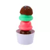 LEAN TOYS Conjunto de doces Gelado para crianças, caixa com colher de gelado, 14 peças