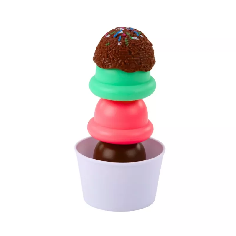 LEAN TOYS Conjunto de doces Gelado para crianças, caixa com colher de gelado, 14 peças