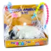LEAN TOYS Gato branco a dormir em almofada Figura com saco de pelo e sons