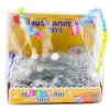 LEAN TOYS Figura de Husky a dormir numa almofada com bolsa de pelo e sons