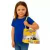 LEAN TOYS Figura de Panda a dormir numa almofada com pelo e bolsa transparente