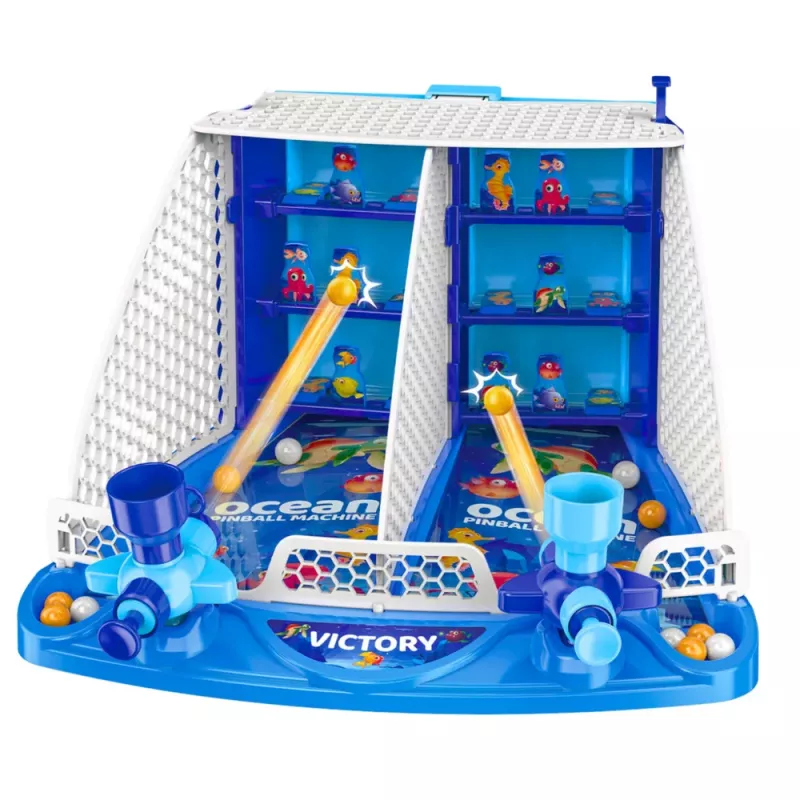 LEAN TOYS Jogo de arcada de tiro aos peixes do oceano