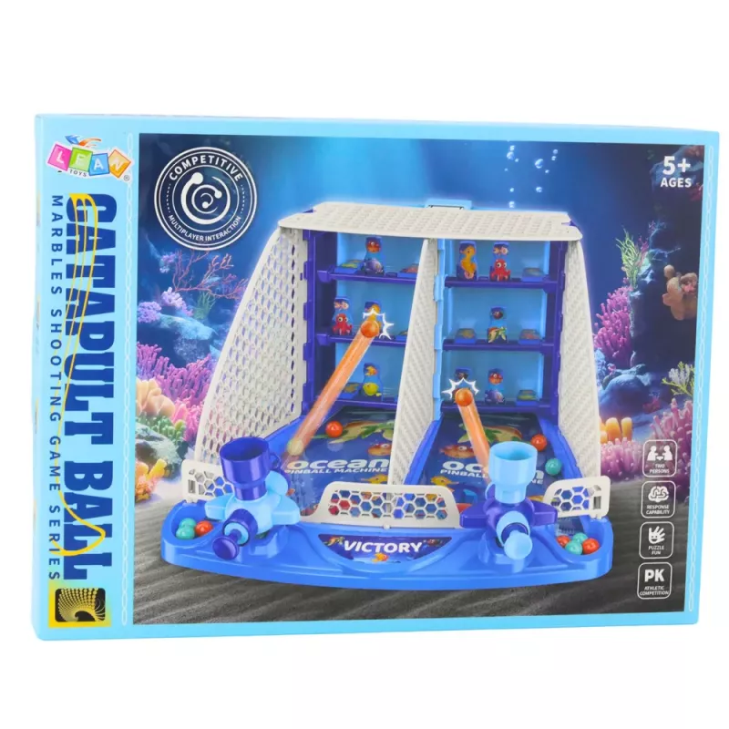 LEAN TOYS Jogo de arcada de tiro aos peixes do oceano