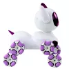 LEAN TOYS TOOBY Cão robô telecomandado RC 360° com luzes e sons, branco e roxo