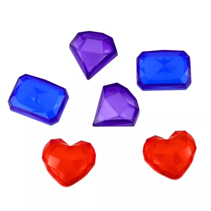 LEAN TOYS Conjunto de baús de tesouro para mergulho e diversão aquática, rosa, 21 peças